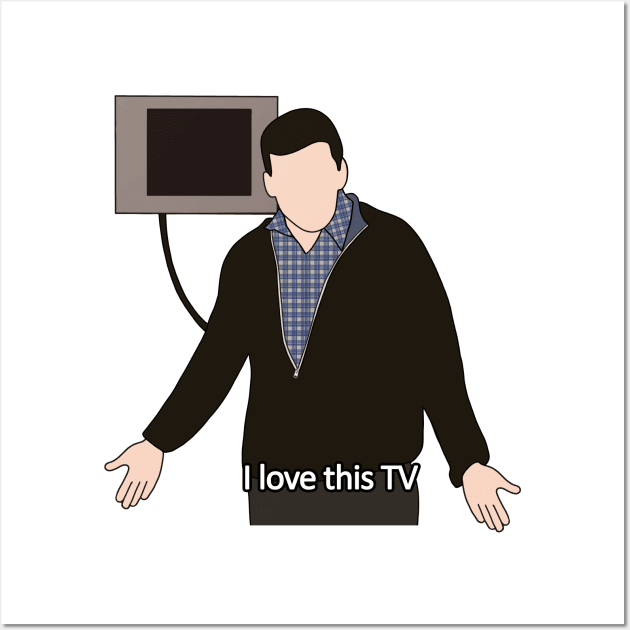 i love this tv Wall Art by aluap1006